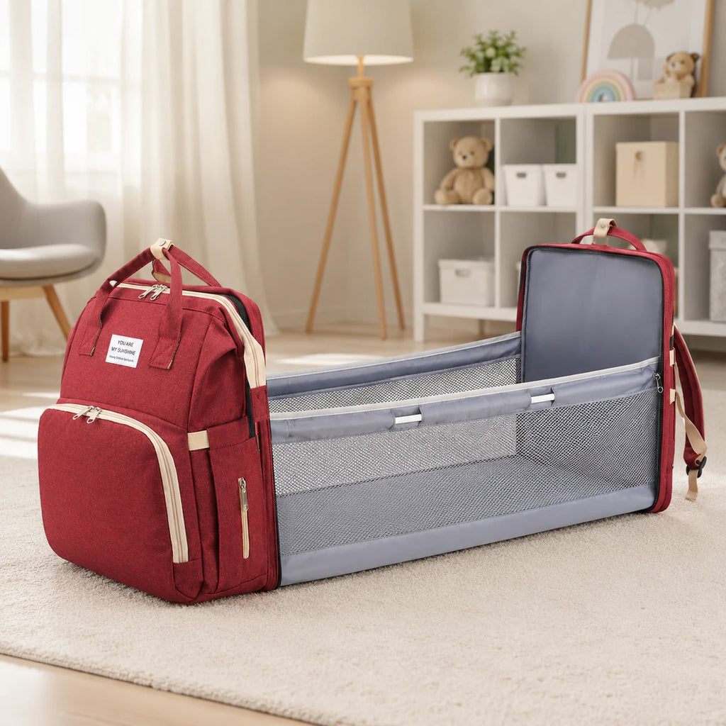 Sac à dos à langer berceau pliable