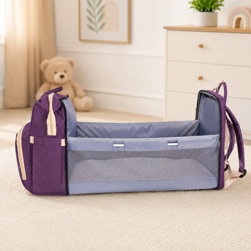 Sac à dos à langer berceau pliable