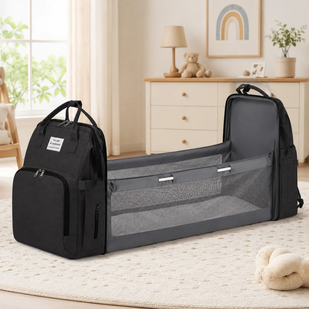 Sac à dos à langer berceau pliable