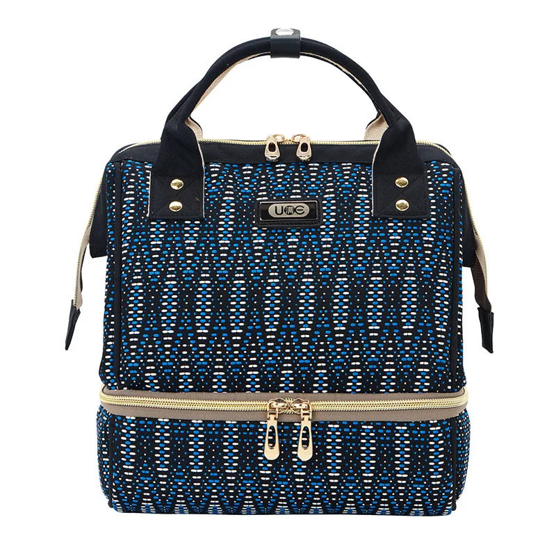 sac à dos à langer motif diamant multifonction - vue produit 6