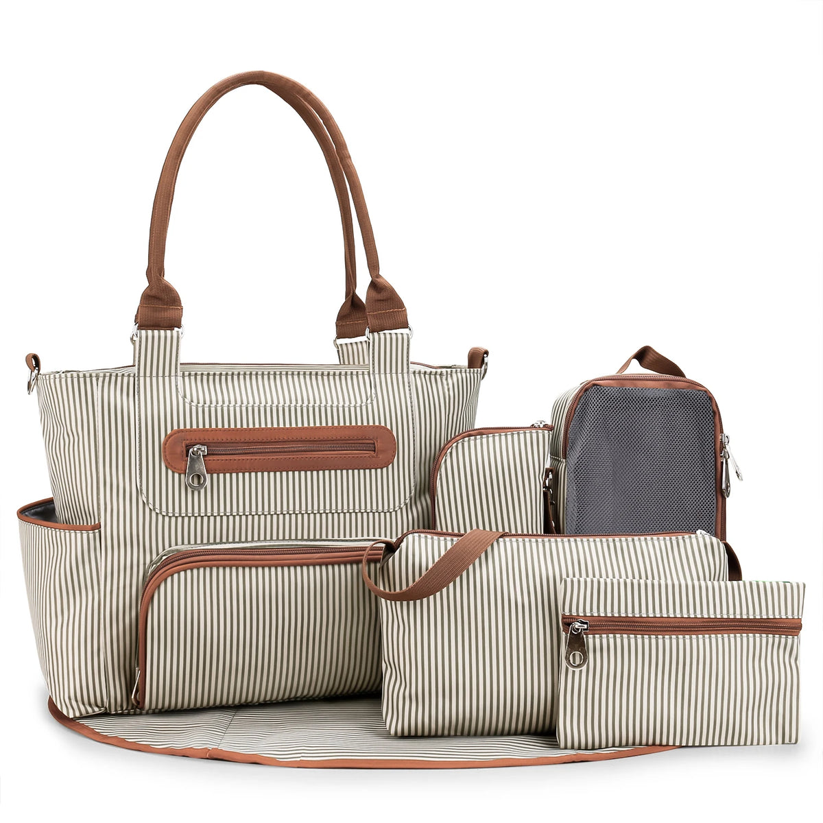 sac à langer cabas set 7 pièces - vue produit 1