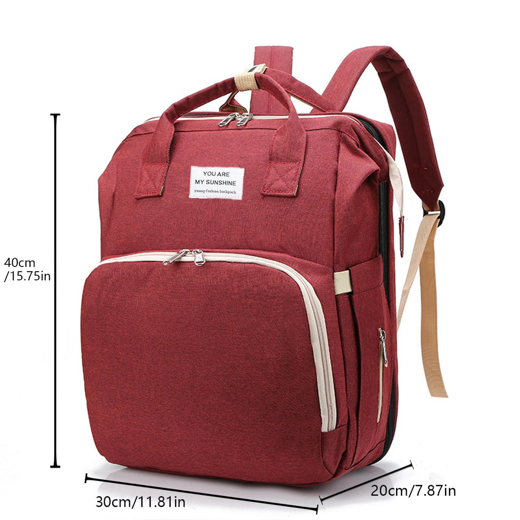 sac à dos à langer avec berceau pliable - vue produit 6
