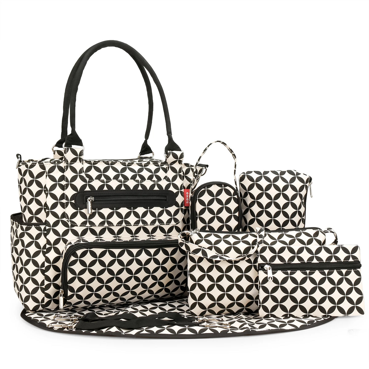 sac à langer cabas set 7 pièces - vue produit 7
