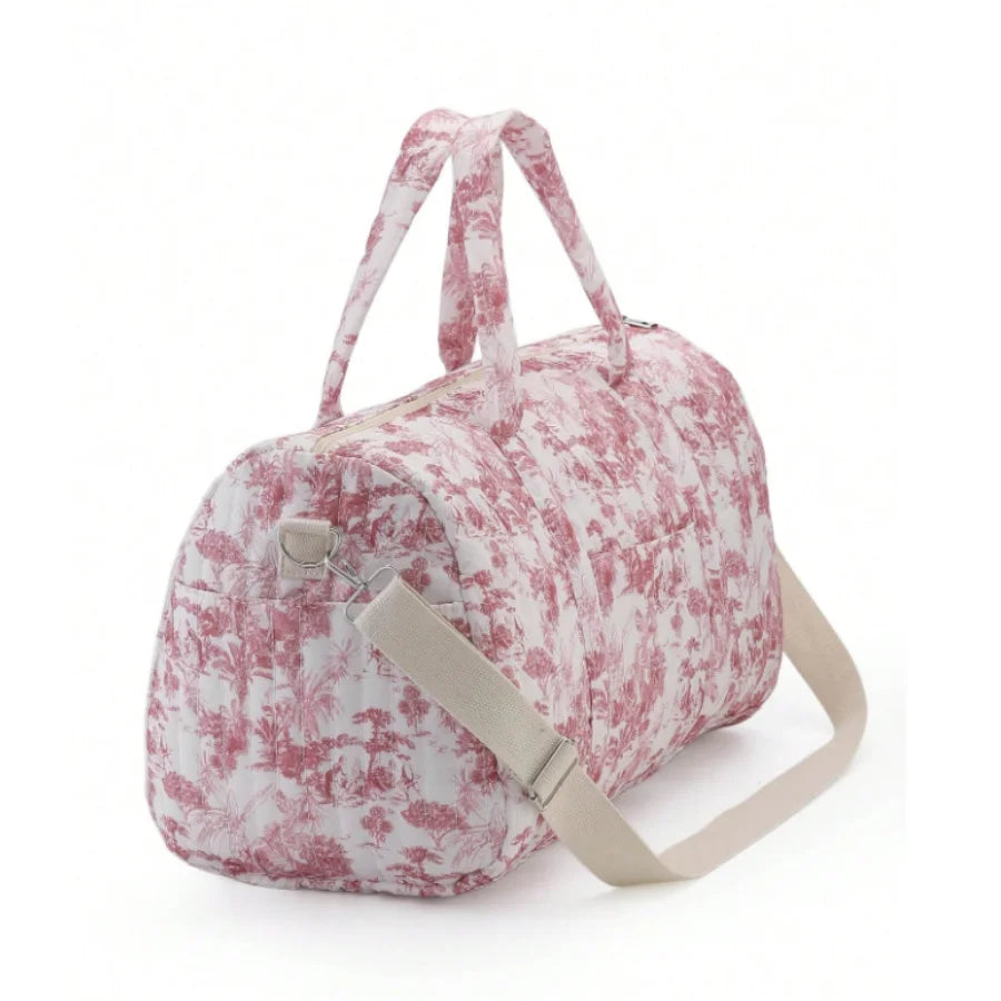 sac à langer cabas à motif floral - vue produit 1
