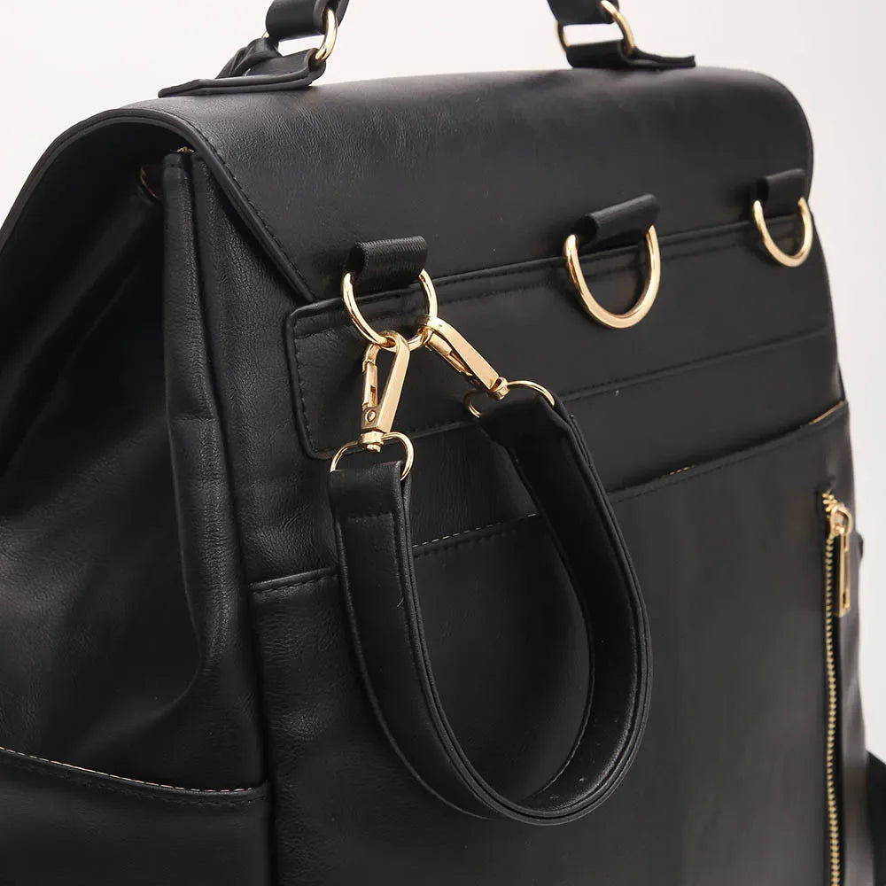 sac à dos à langer imperméable simili cuir - vue produit 5