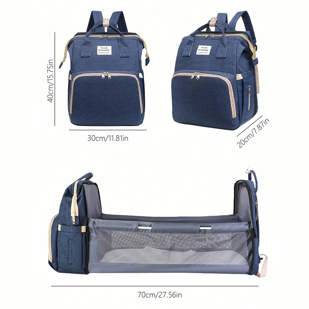 sac à dos à langer avec berceau pliable - vue produit 10