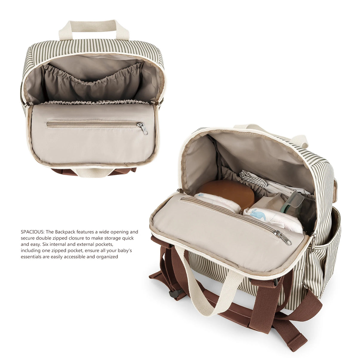 sac à dos à langer 3 en 1 avec matelas - vue produit 5