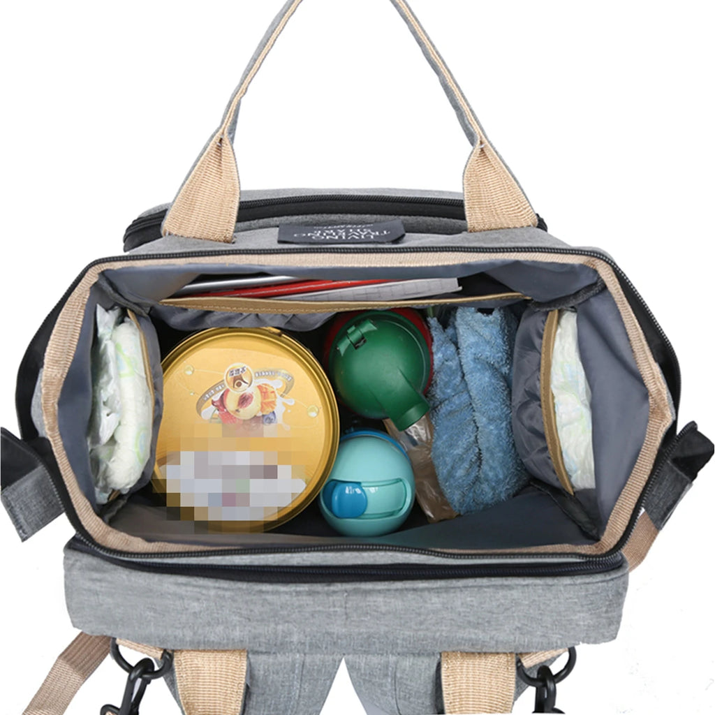 sac à dos à langer avec berceau pliable - vue produit 3