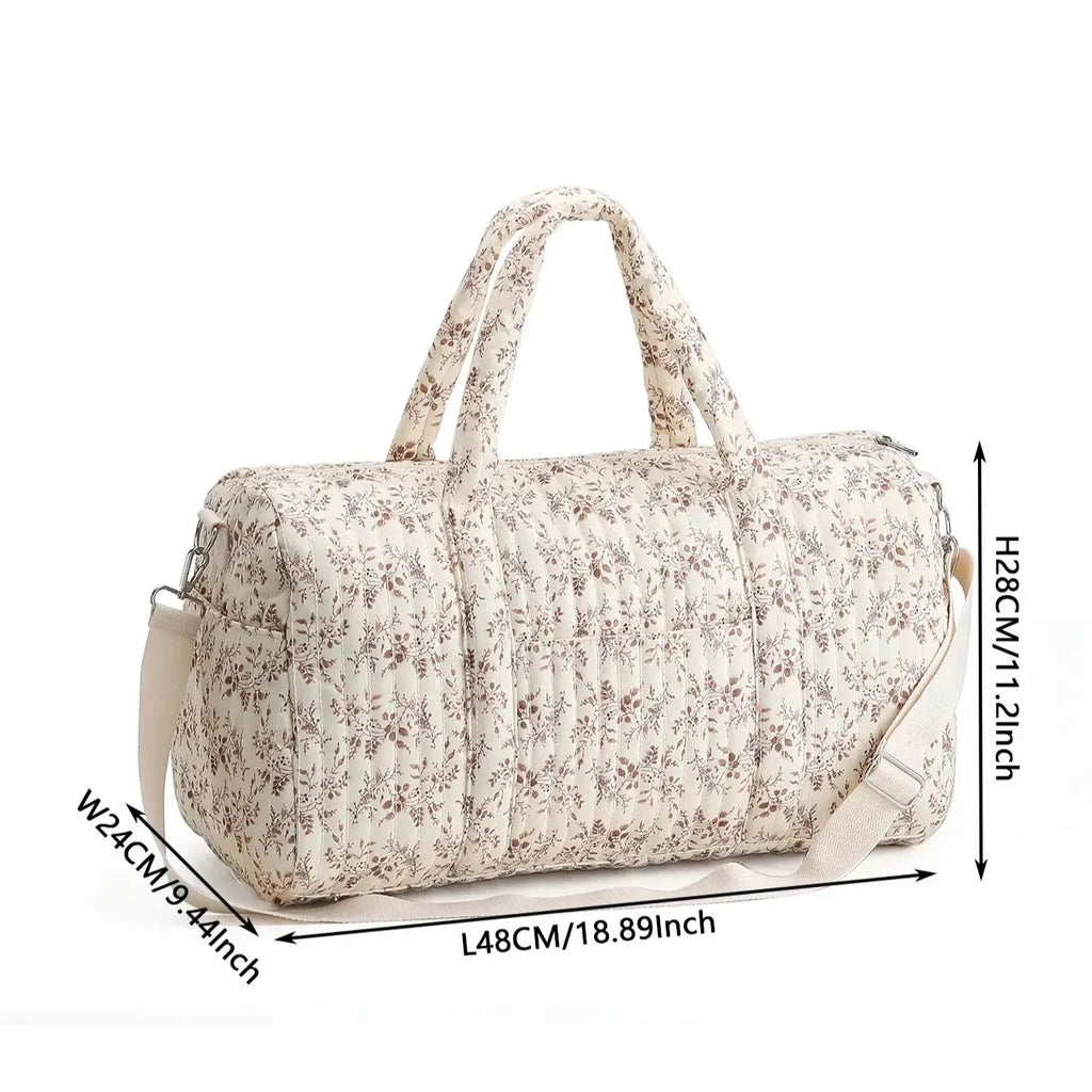 sac à langer cabas à motif floral - vue produit 5