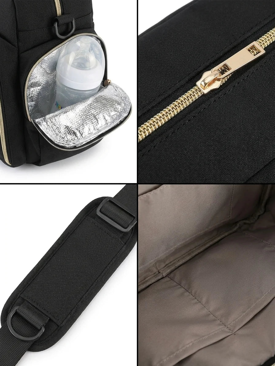 Détails techniques sac à langer bandouliere isotherme - poche isotherme imperméable bretelles