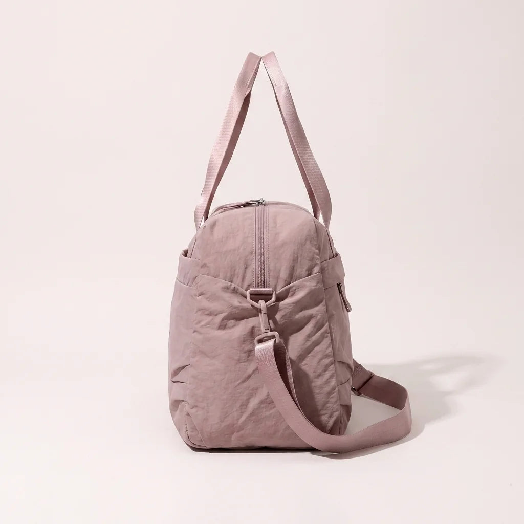 Sac à langer cabas poussette muted dusty pink - vue de profil