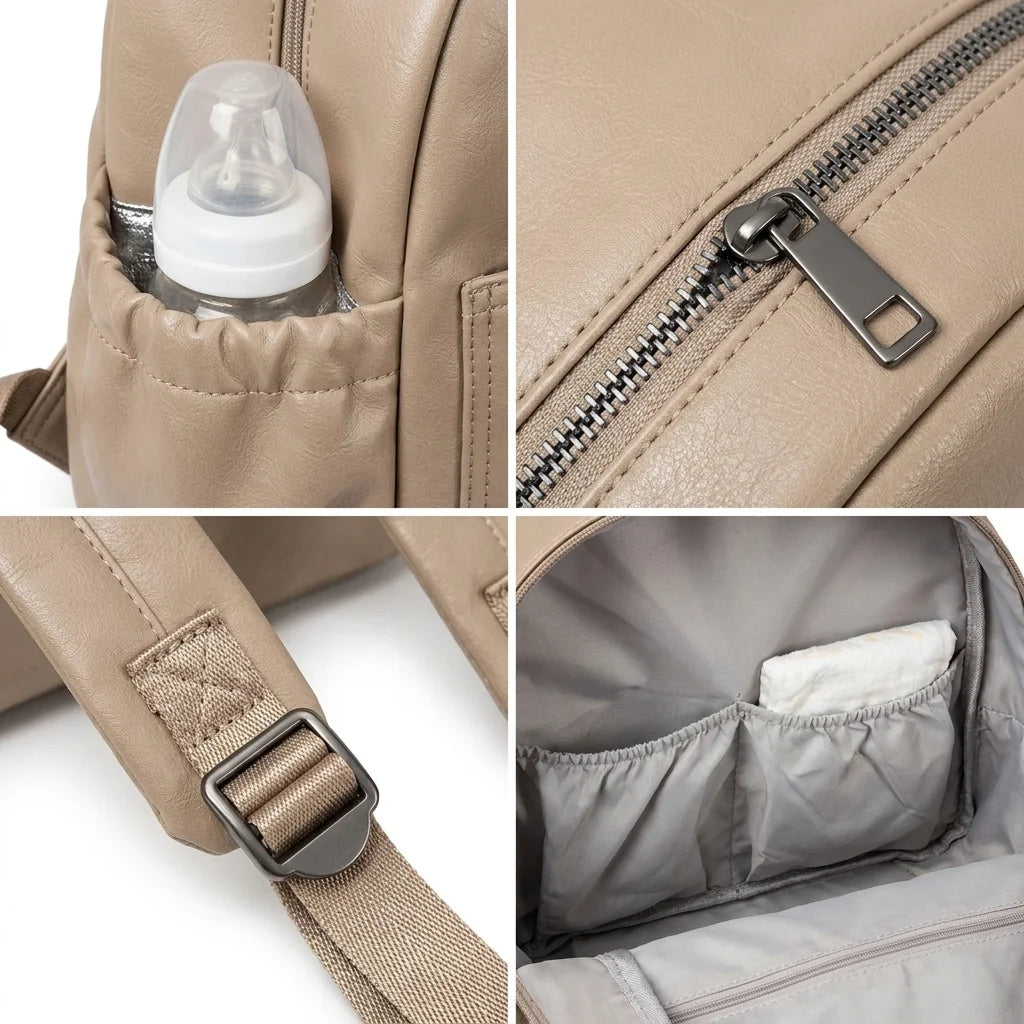 Détails techniques sac à langer impermeable leger - poche isotherme imperméable bretelles
